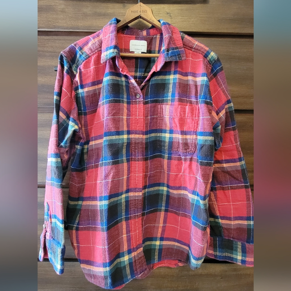 American Eagle boyfriend fit flannel